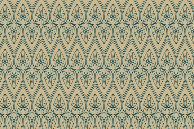 Design piatto art deco modello dorato e blu