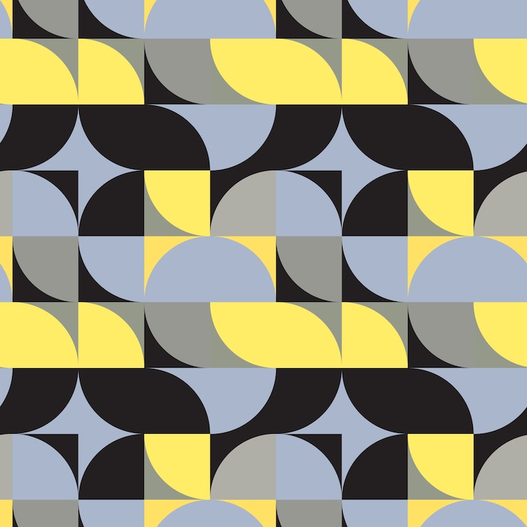 Vettore gratuito design piatto con motivo a mosaico geometrico