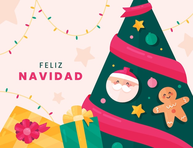 Design piatto feliz navidad