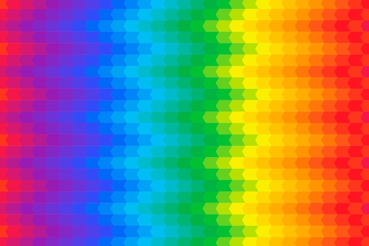 Vettore gratuito design piatto sfondo arcobaleno