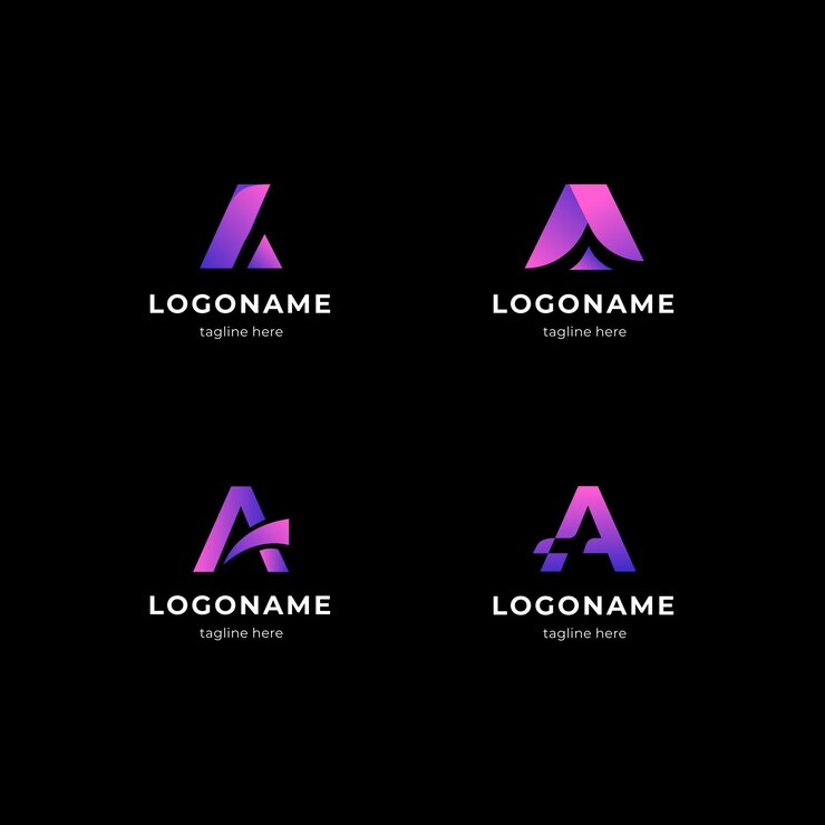 Vettore gratuito design piatto un pacchetto di modelli di logo