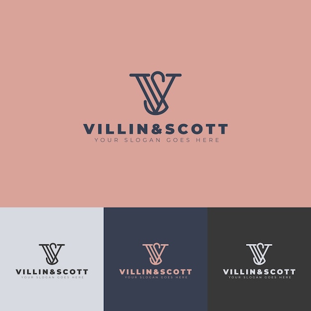 Design piatto vs modello di design del logo