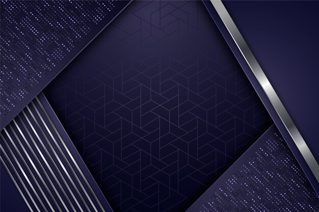 Design realistico di screensaver di forme geometriche