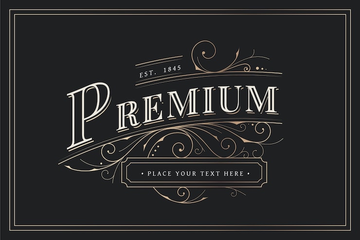 Vettore gratuito design vintage con decorazioni ornamentali