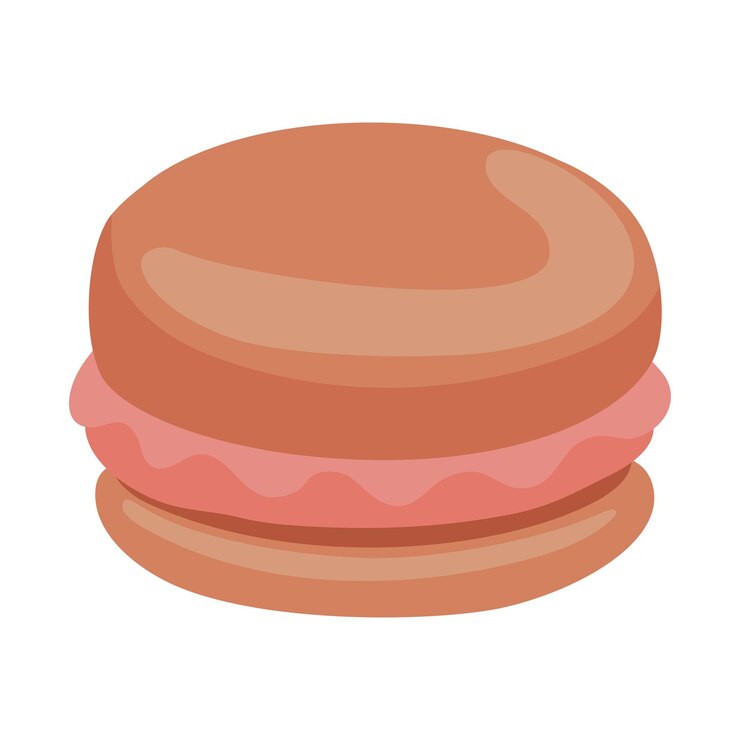 Vettore gratuito dessert macarooni dolci