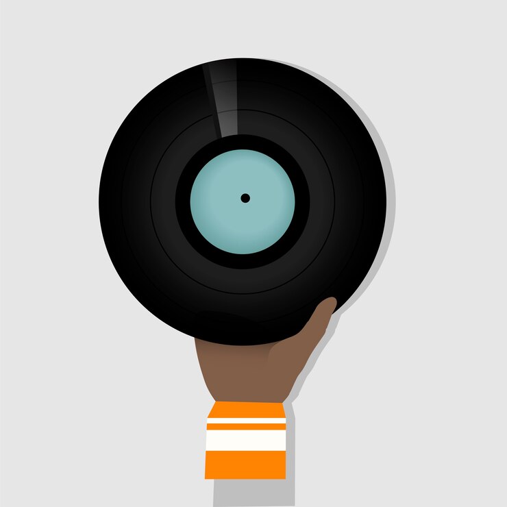 Vettore gratuito disco in vinile