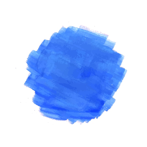 Disegnare a mano disegno ad acquerello tratto di pennello blu