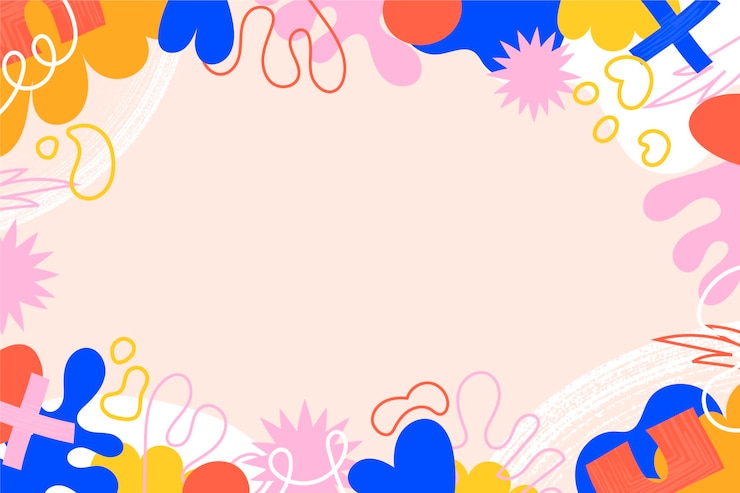 Vettore gratuito disegnata a mano forme astratte di sfondo