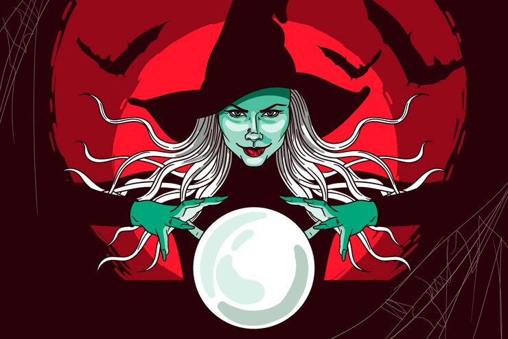Vettore gratuito disegnata a mano halloween background