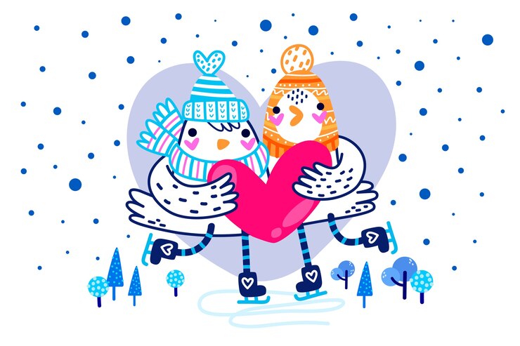 Vettore gratuito disegnati a mano san valentino sfondo