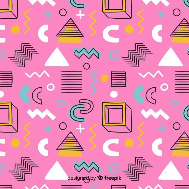 Disegnato a mano astratto geometrico