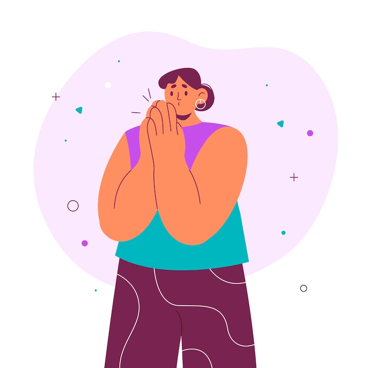 Vettore gratuito disegnato a mano per favore illustrazione