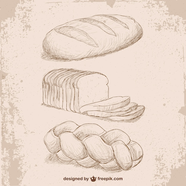 Disegni pane stile Retro