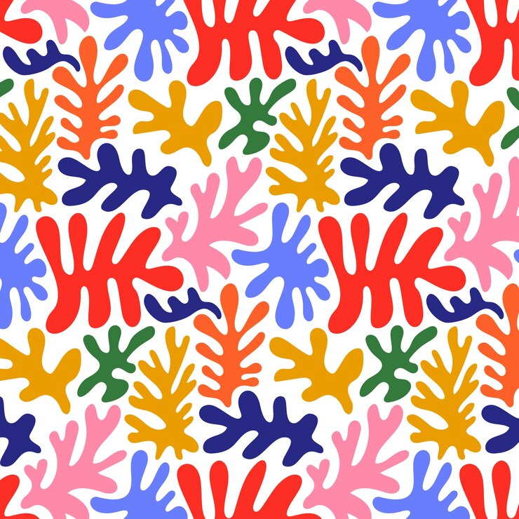 Vettore gratuito disegno a matisse colorato disegnato a mano