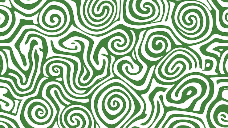 Vettore gratuito disegno a spirale verde