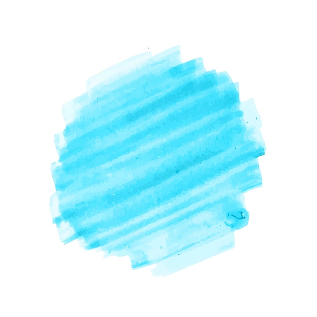 Disegno ad acquerello con pennellata blu