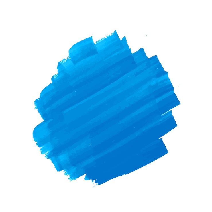 Vettore gratuito disegno ad acquerello con pennellata blu