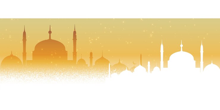 Vettore gratuito disegno arabo della priorità bassa della bella moschea
