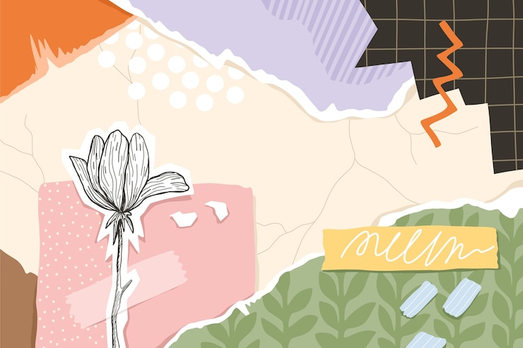 Vettore gratuito disegno collage disegnato a mano