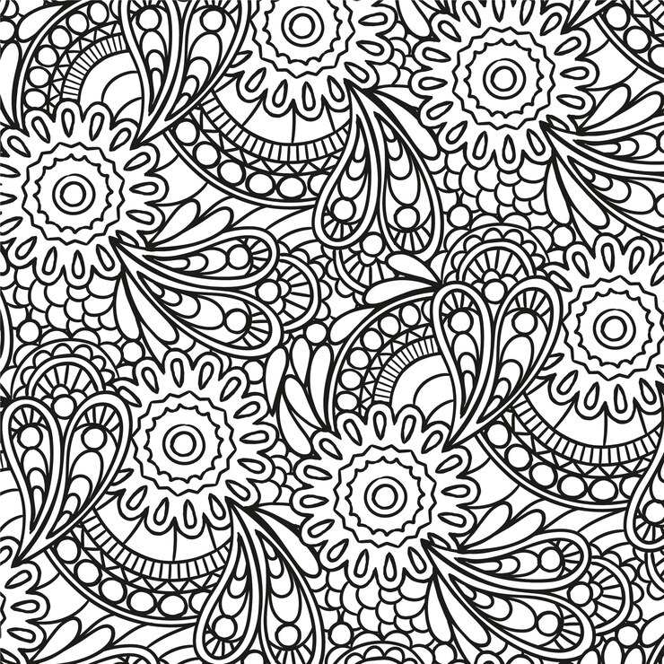 Vettore gratuito disegno con motivo doodle zen disegnato a mano