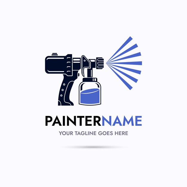 Disegno del logo della pistola di vernice