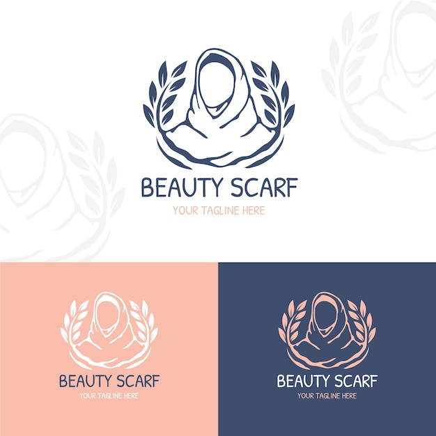 Disegno del logo della sciarpa disegnata a mano