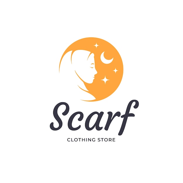 Disegno del logo della sciarpa disegnata a mano
