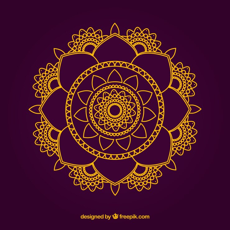 Vettore gratuito disegno del mandala
