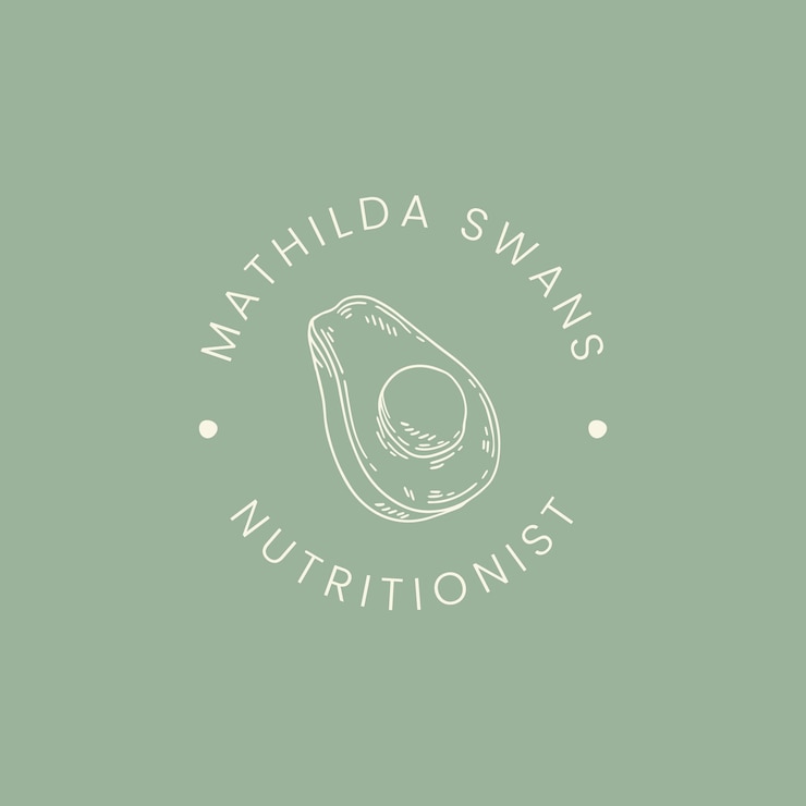 Vettore gratuito disegno del modello del logo del nutrizionista