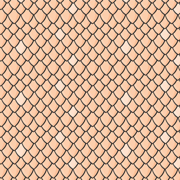 Disegno del modello delle tegole disegnate a mano