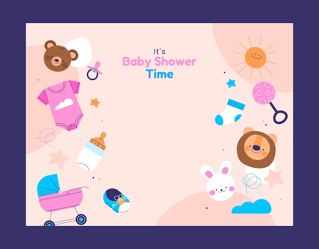 Disegno del modello di baby shower