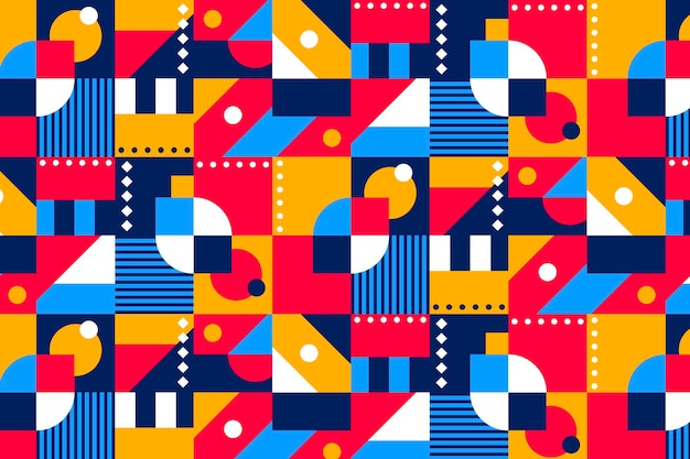 Disegno del motivo a mosaico piatto