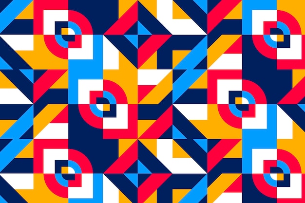 Disegno del motivo a mosaico piatto