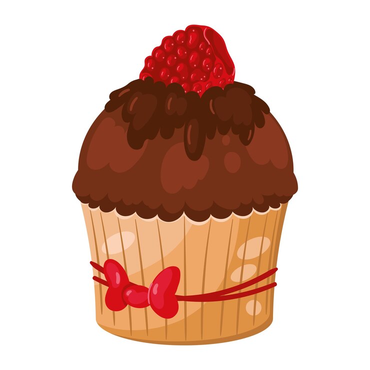 Vettore gratuito disegno dell'icona del dessert al cioccolato