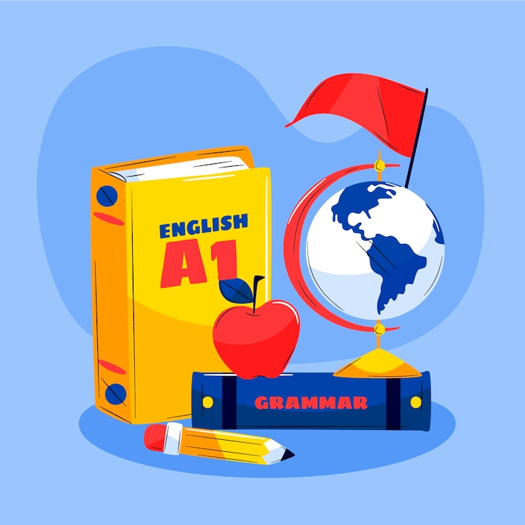 Vettore gratuito disegno dell'illustrazione del libro inglese