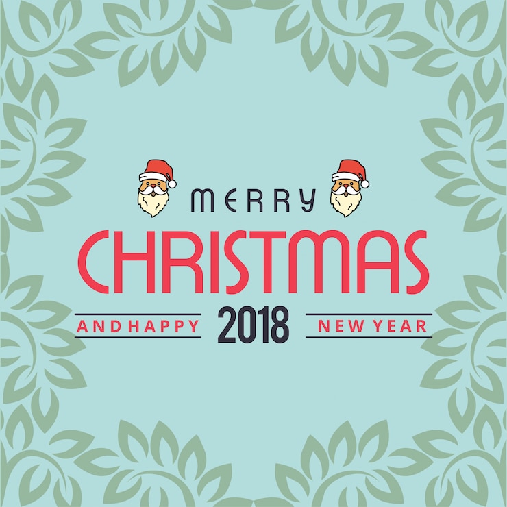 Vettore gratuito disegno della cartolina di natale