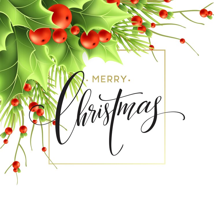 Vettore gratuito disegno di biglietto di auguri di buon natale