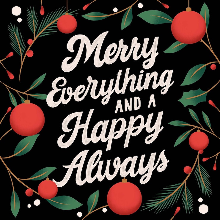 Vettore gratuito disegno di lettere di buon natale