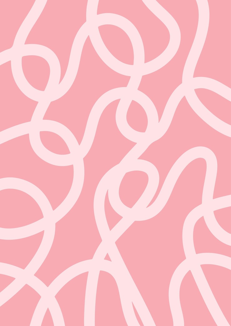 Vettore gratuito disegno di sfondo a linee scarabocchiate disegnate a mano in rosa pastello