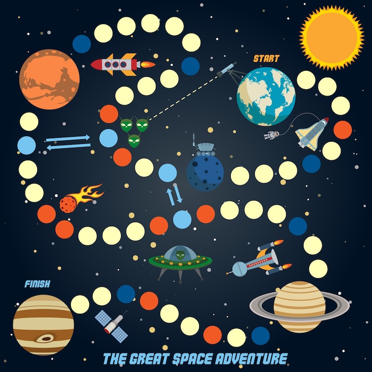 Vettore gratuito disegno di sfondo del sistema solare
