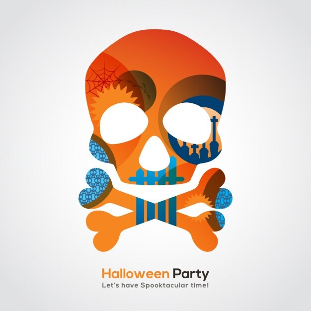Vettore gratuito disegno di sfondo di halloween