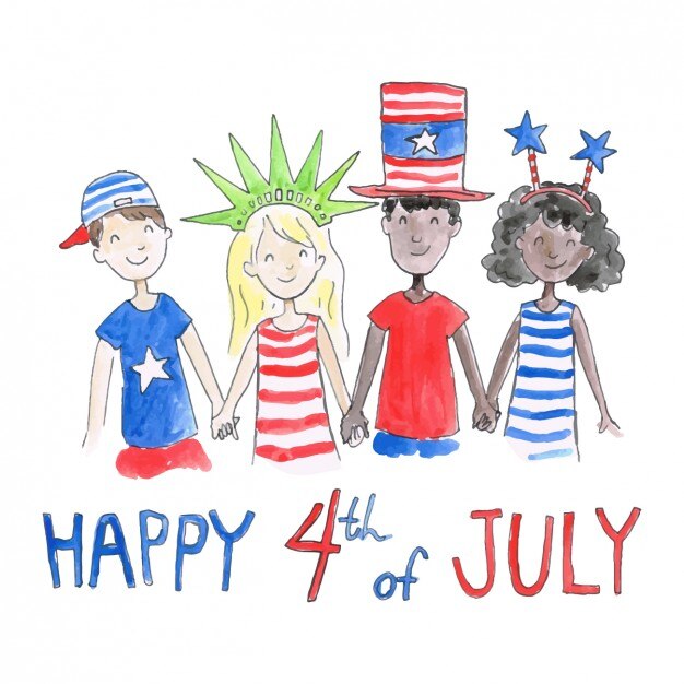 Vettore gratuito disegno di sfondo independence day