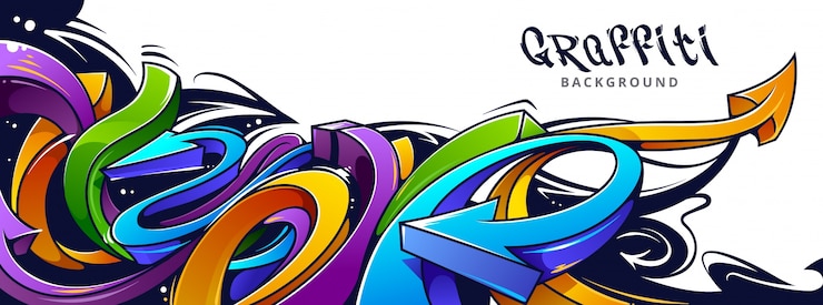 Vettore gratuito disegno graffiti sulla parete