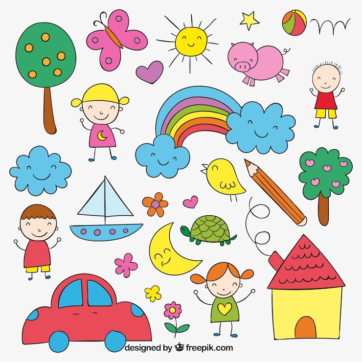 Vettore gratuito disegno per bambini