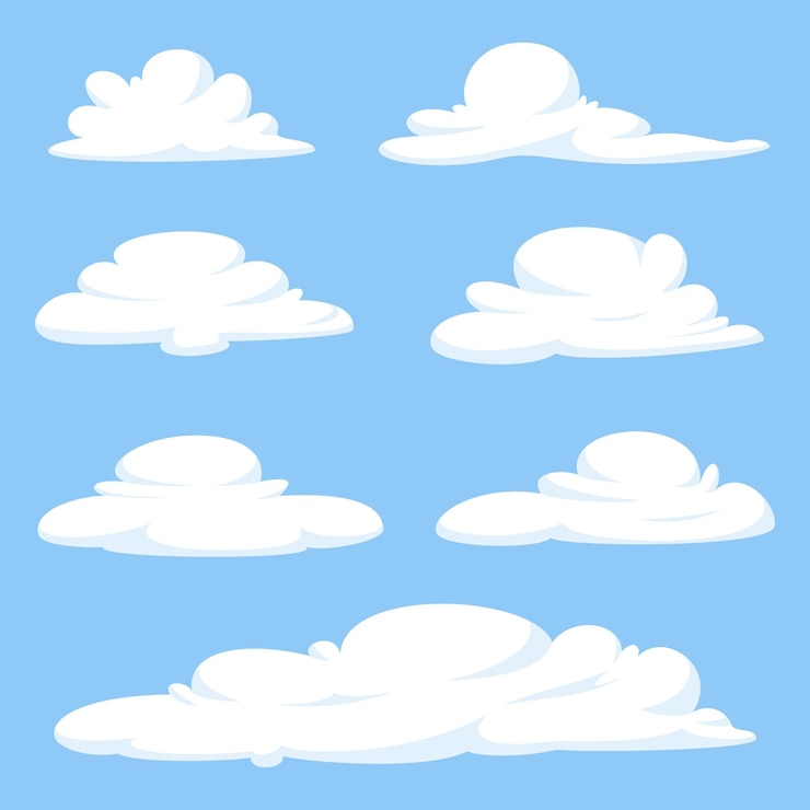 Vettore gratuito disegno vettoriale cloudscape