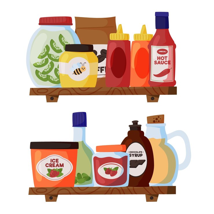 Vettore gratuito dispensa disegnata a mano