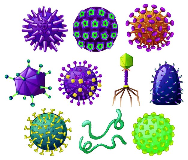 Diverse forme di virus
