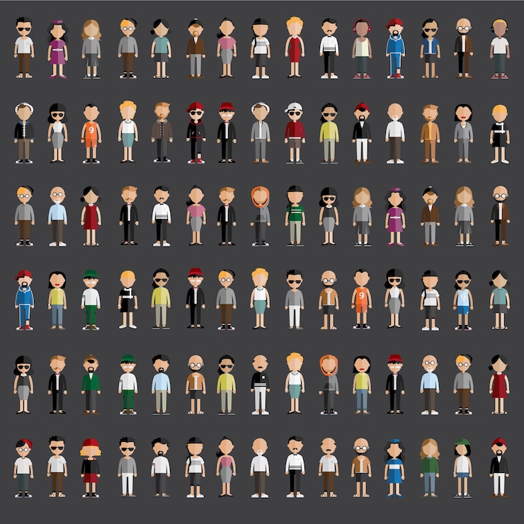Vettore gratuito diversità community people