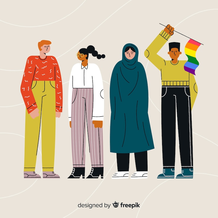 Vettore gratuito diversità culturale