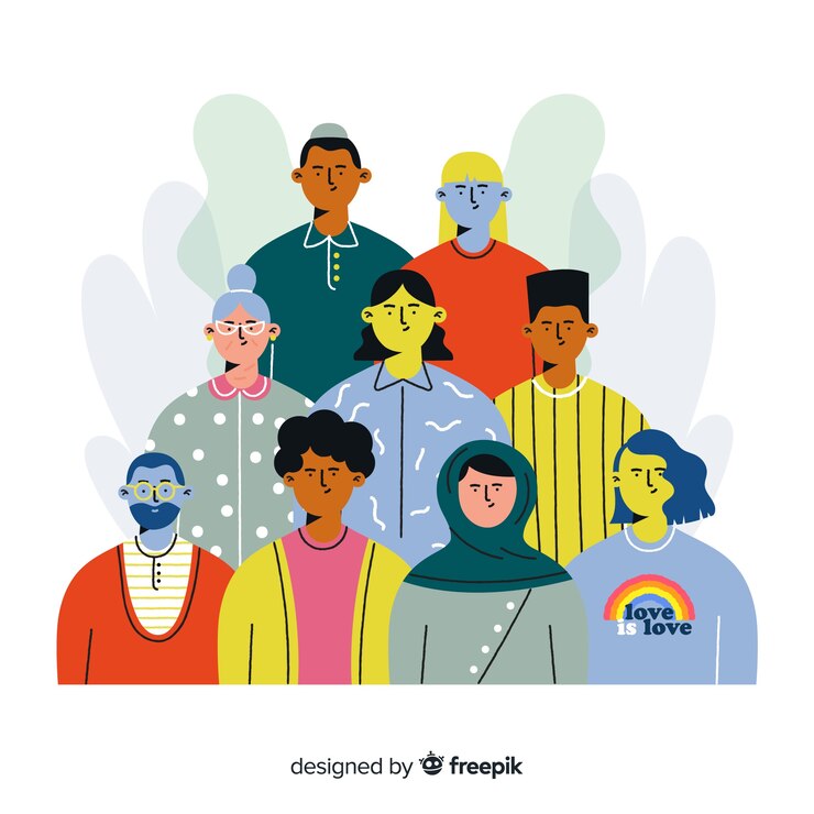 Vettore gratuito diversità culturale